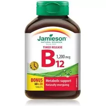 Jamieson Vitamin B12 (Cobalamin) 1200mcg, Times Release, 180 tablets